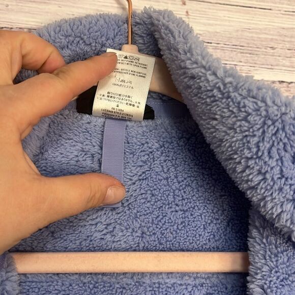 Patagonia Synchilla Fleece Full Zip Jacket Womens M Sherpa Mesh Pockets Blue - Picture 14 of 15